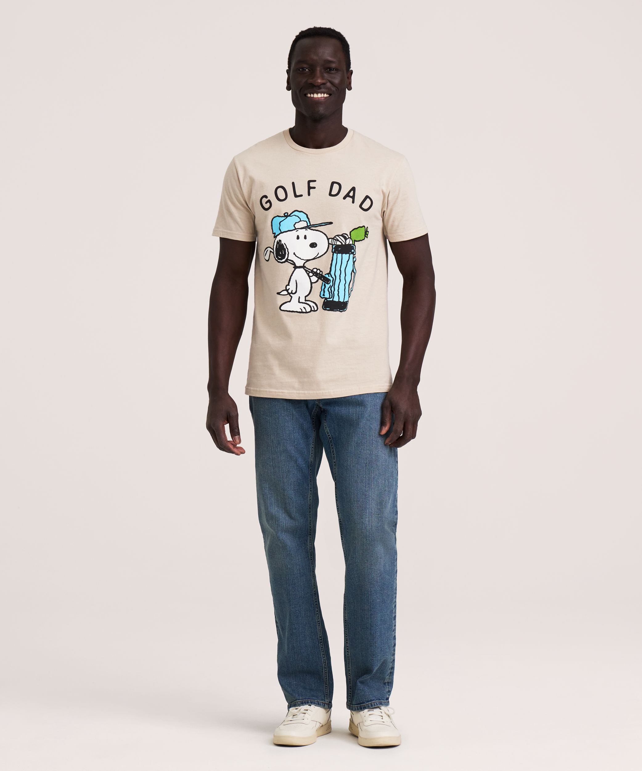 Men's Peanuts Snoopy Golf Dad Graphic T-Shirt