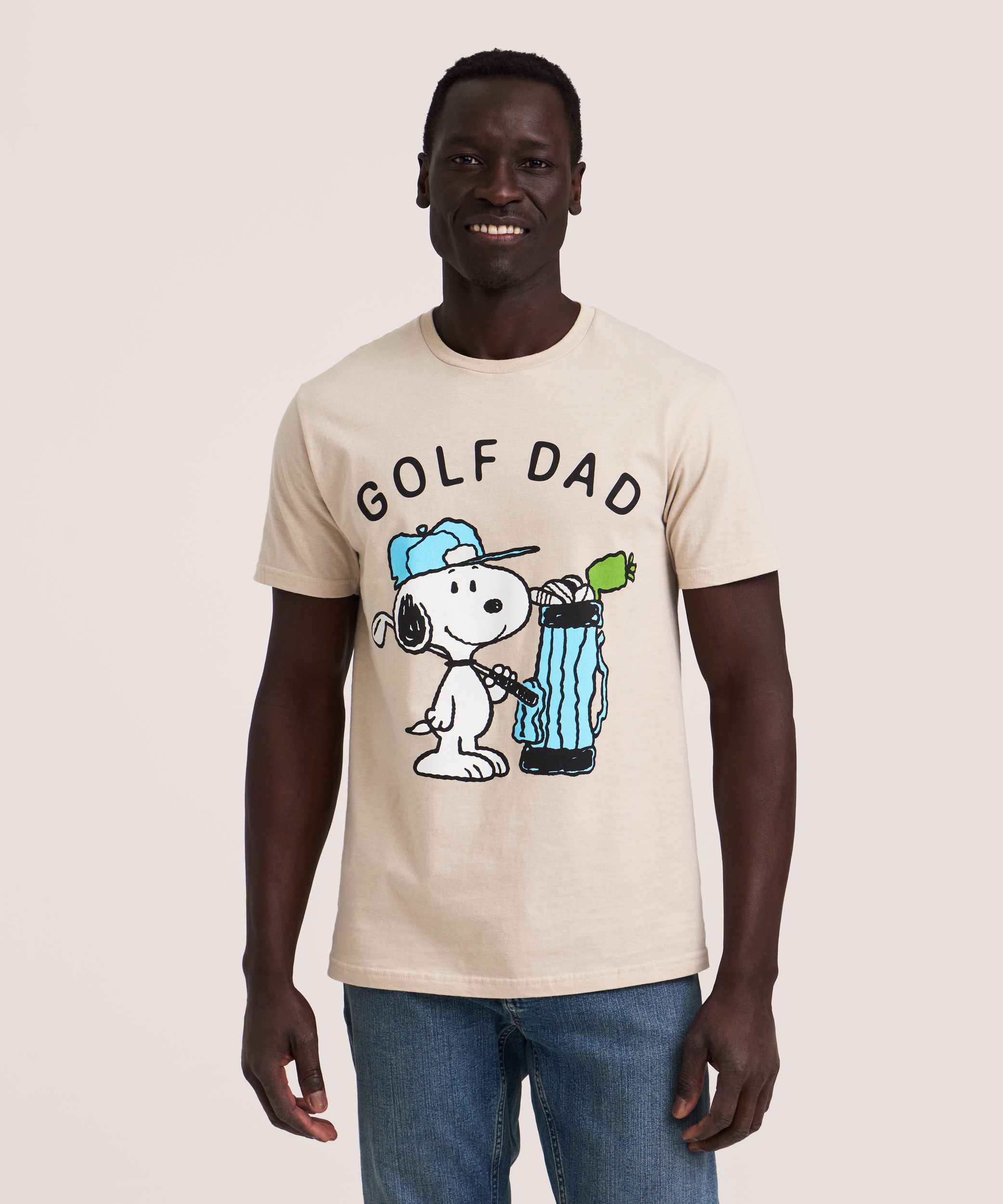 Men's Peanuts Snoopy Golf Dad Graphic T-Shirt