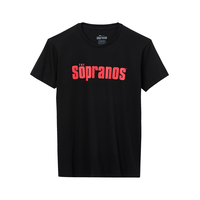T-shirt à col ras du cou avec graphique Sopranos pour hommes Front_Flat