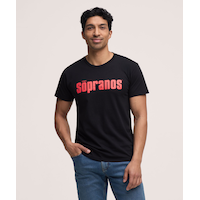 Men's Sopranos Graphic Crewneck T-Shirt Front_Flat