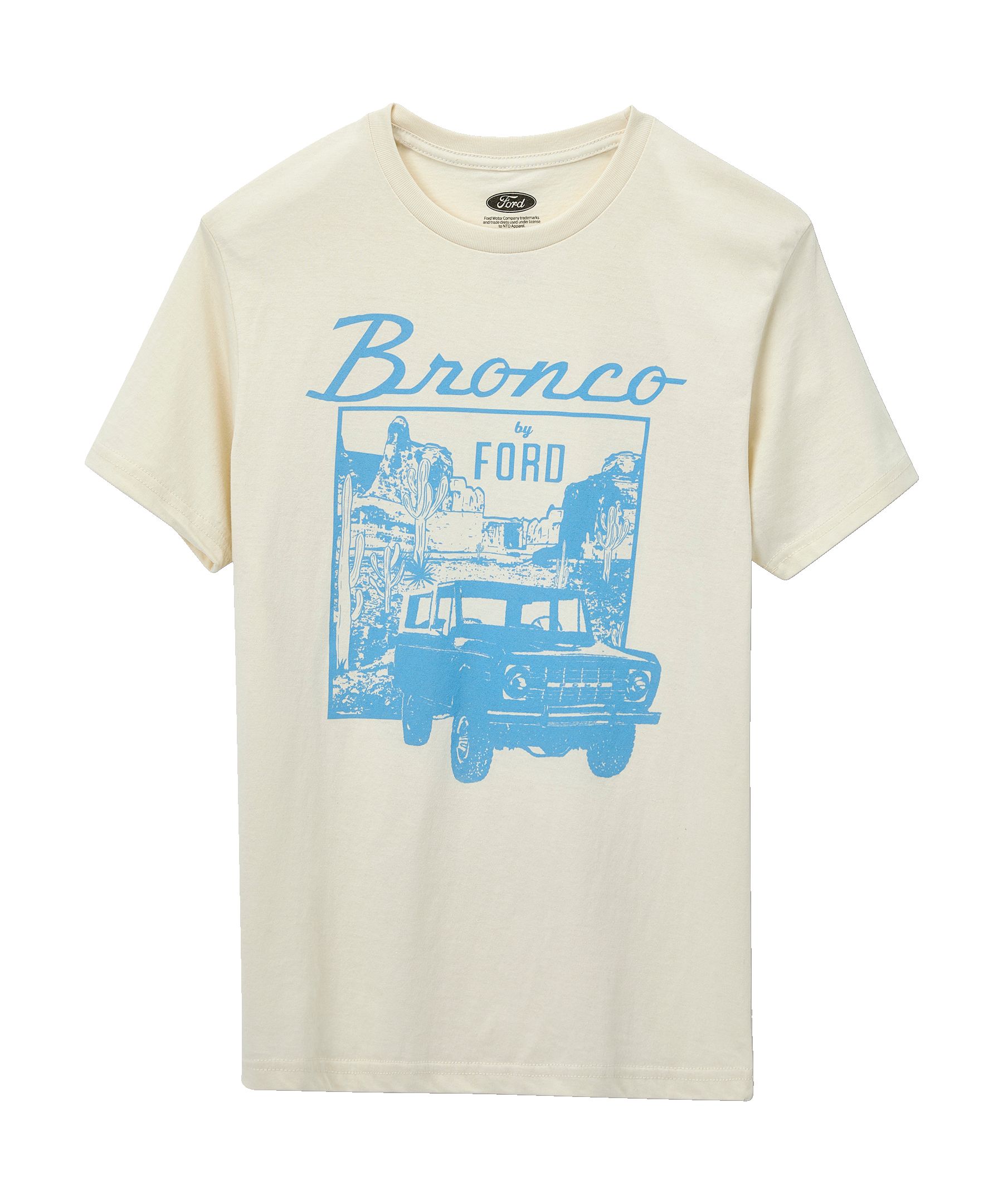 T-shirt à col ras du cou avec graphique Bronco pour hommes