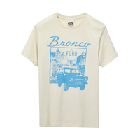 T-shirt à col ras du cou avec graphique Bronco pour hommes Front_Flat