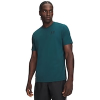 T-shirt à manches courtes de style sportif avec logo à gauche de la poitrine pour hommes, Under Armour