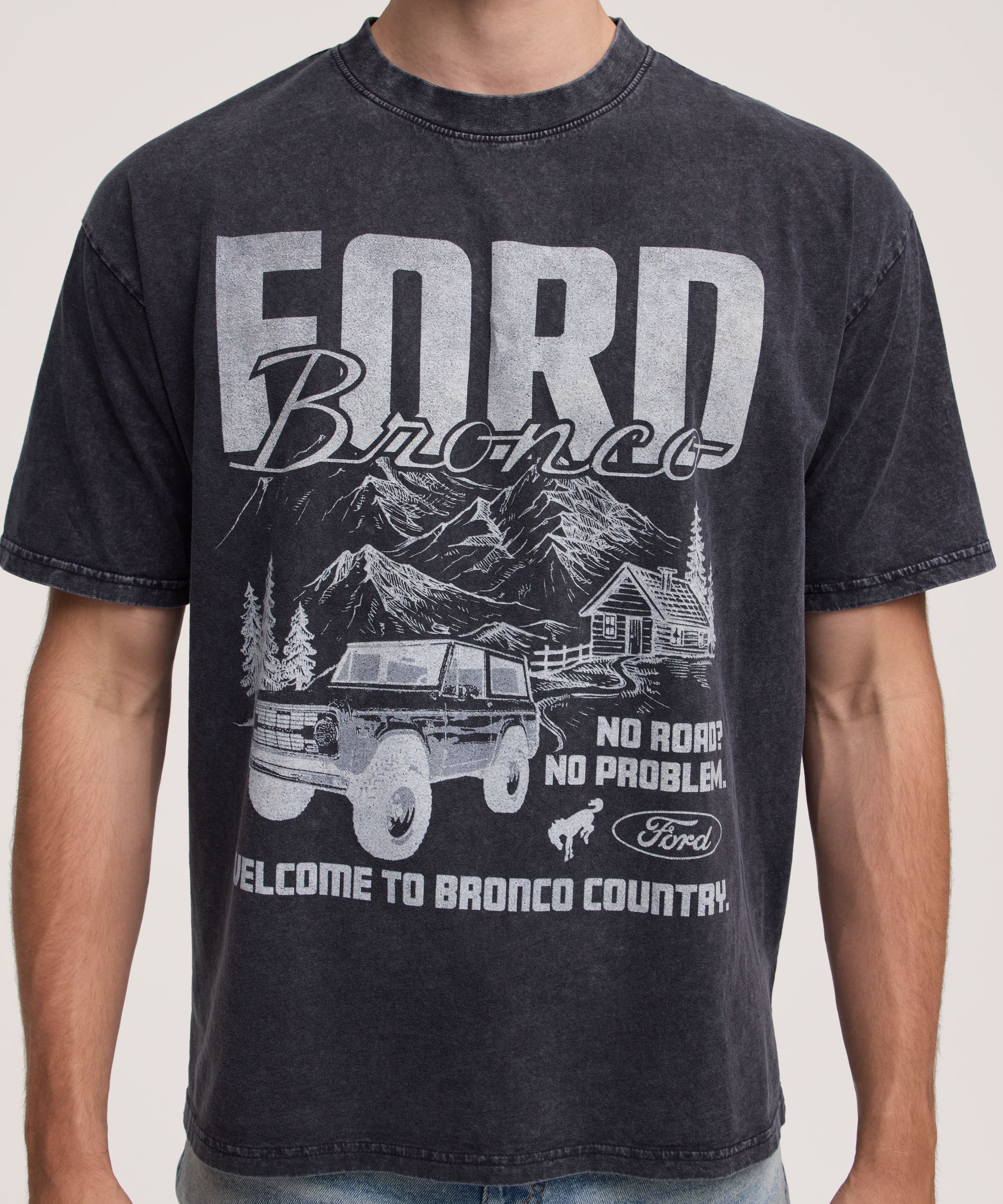 T-shirt graphique pour hommes, Bronco