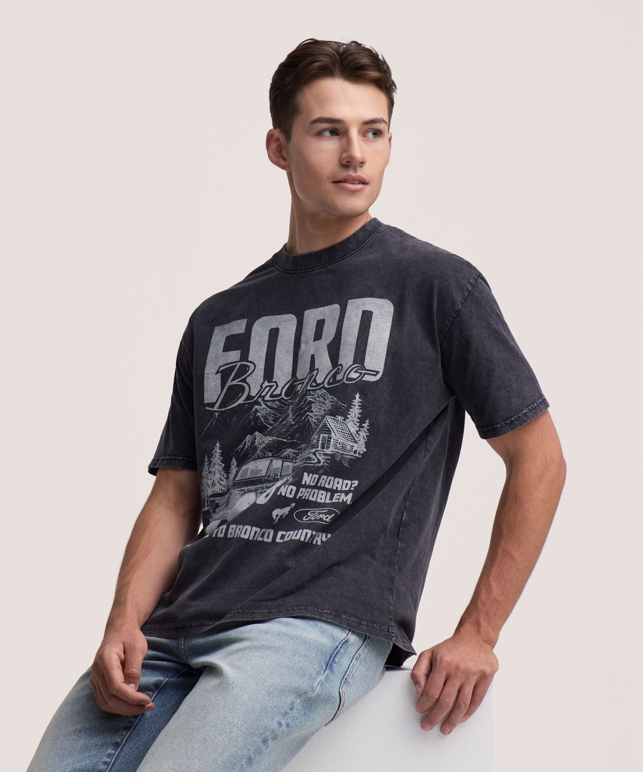 T-shirt graphique pour hommes, Bronco