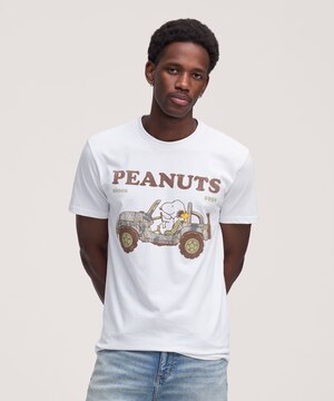 T-shirt graphique à motif Charlie Brown pour hommes