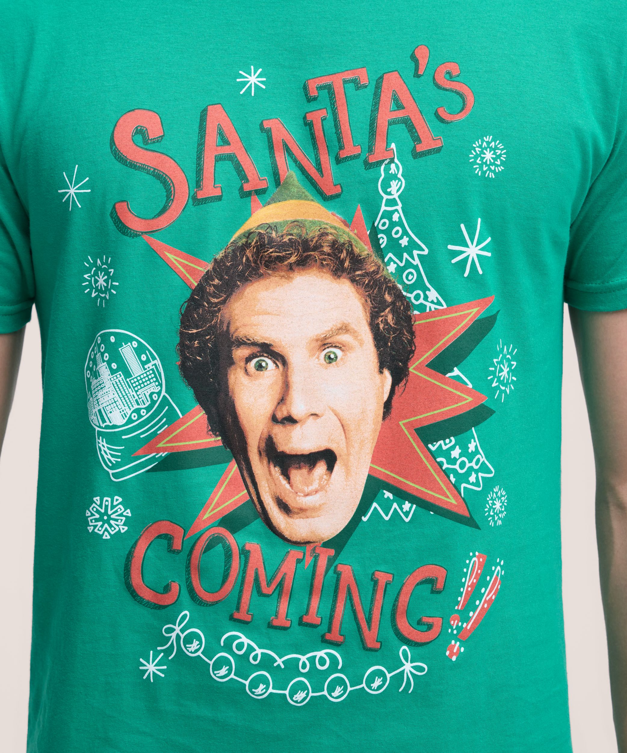 Men's Holiday Elf Graphic T Shirt