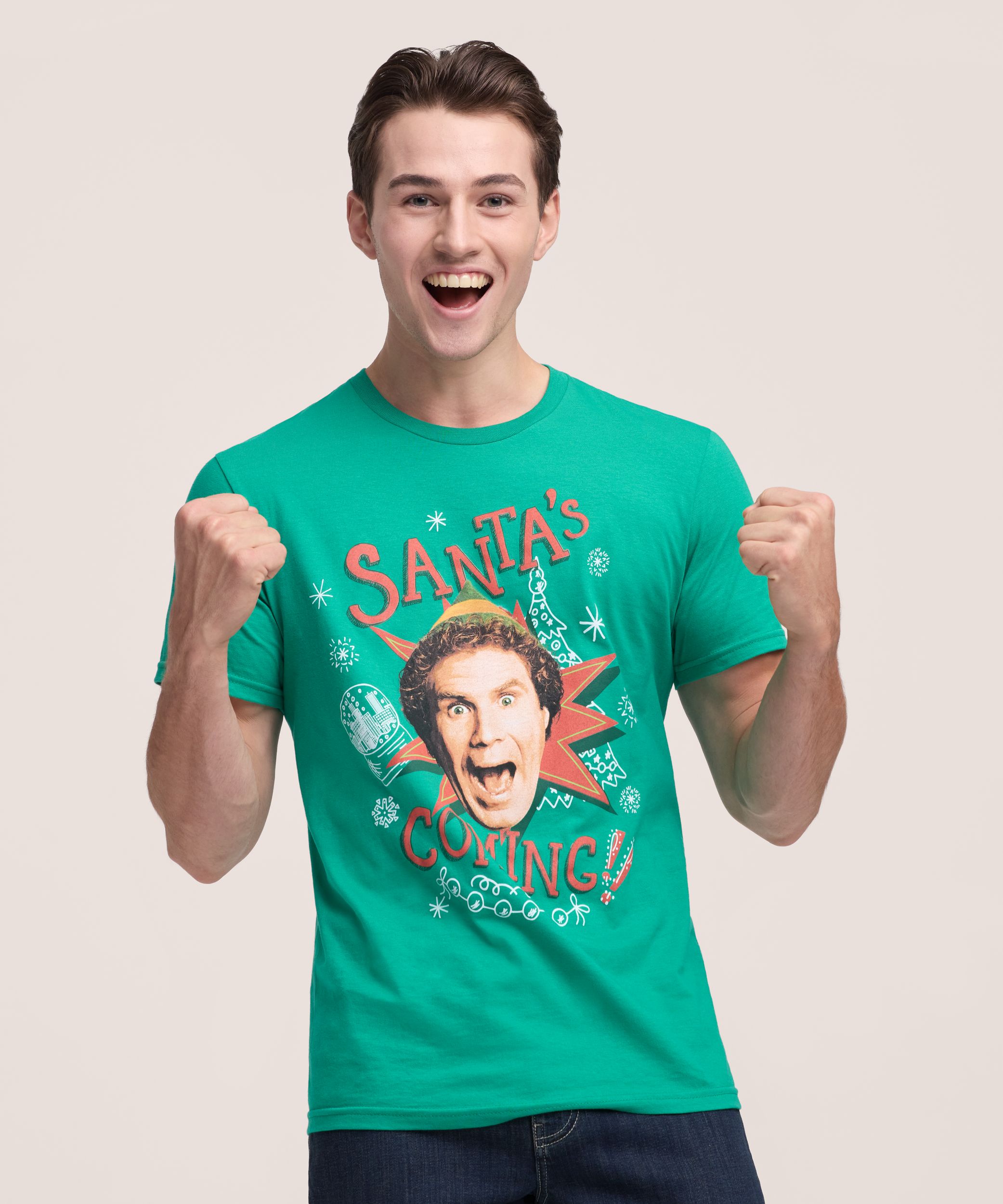Men's Holiday Elf Graphic T Shirt
