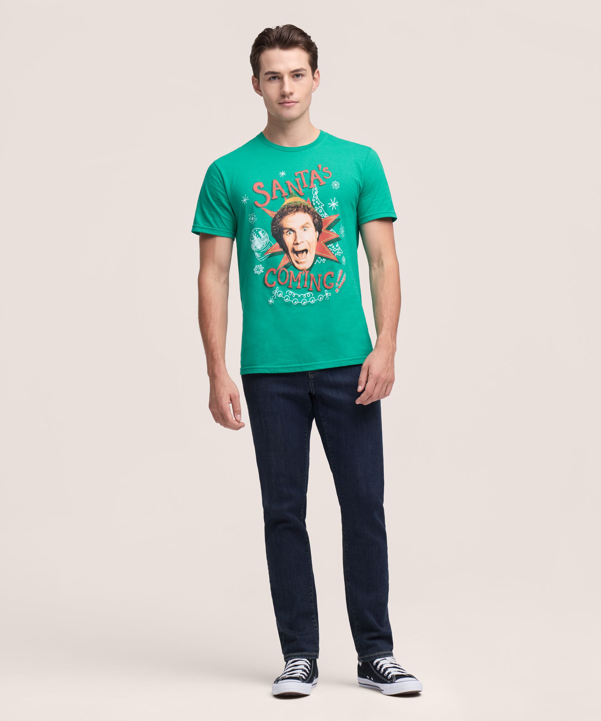 Men's Holiday Elf Graphic T Shirt