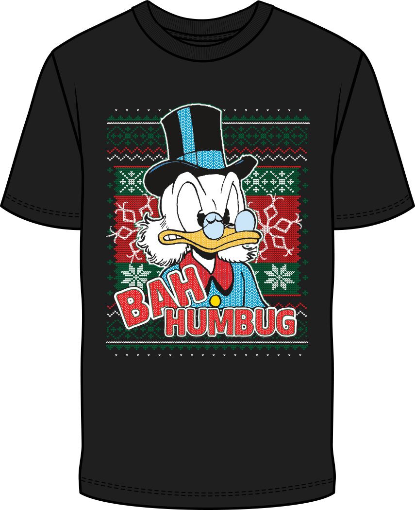 Men's Holiday Scrooge Bah Humbug Graphic T-Shirt