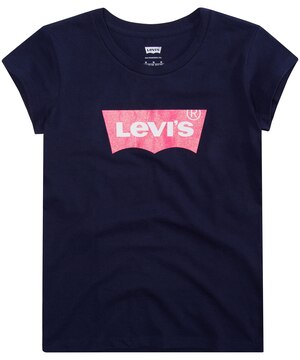 T-shirt à manches courtes avec graphique d'ailes de chauve-souris pour filles, Levi's