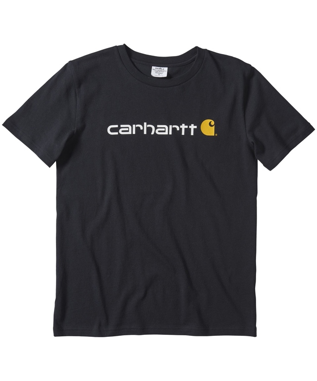 Carhartt T-shirt à manches courtes et à encolure ras du cou avec logo pour garçons