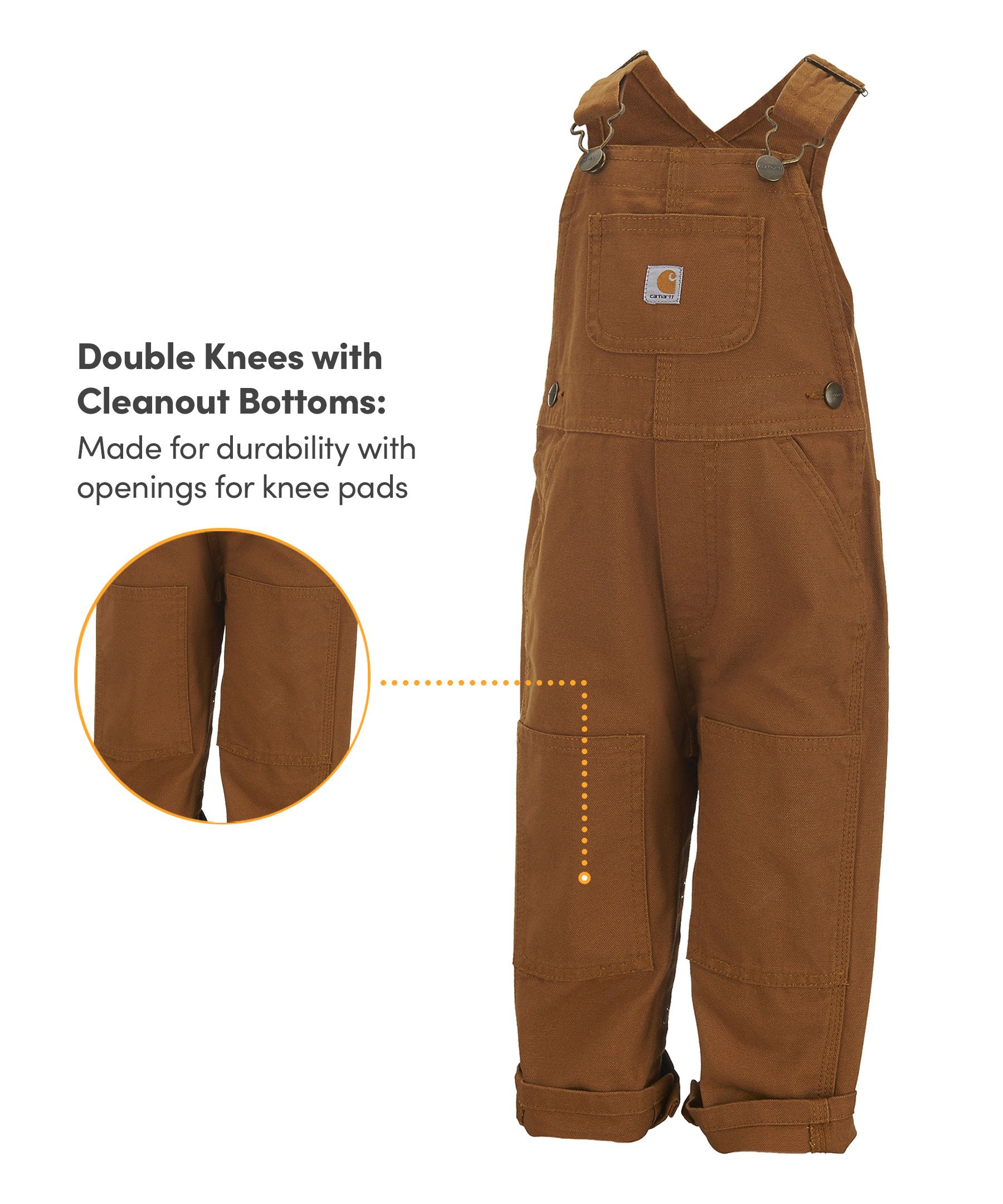 Carhartt Kids' Canvas Bib Overalls