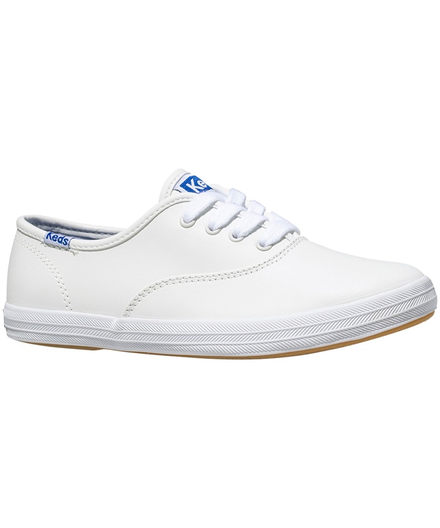 Keds Girl's Preschool Original Champion CVO Leather Sneaker Shoes White
