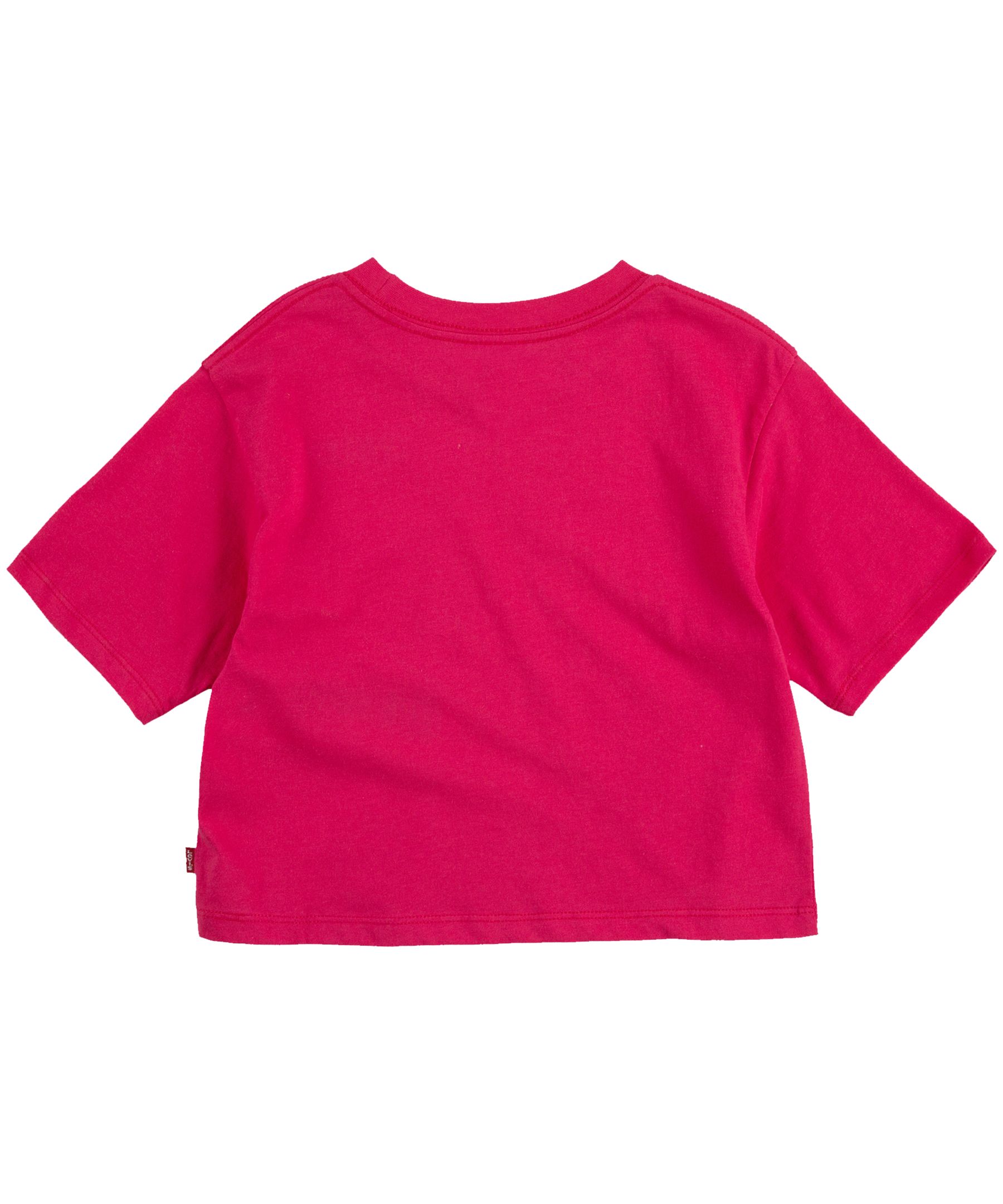 Levi's Girls' 7-16 Years HR Jordi Crew Neck Short Sleeve T Shirt - Red