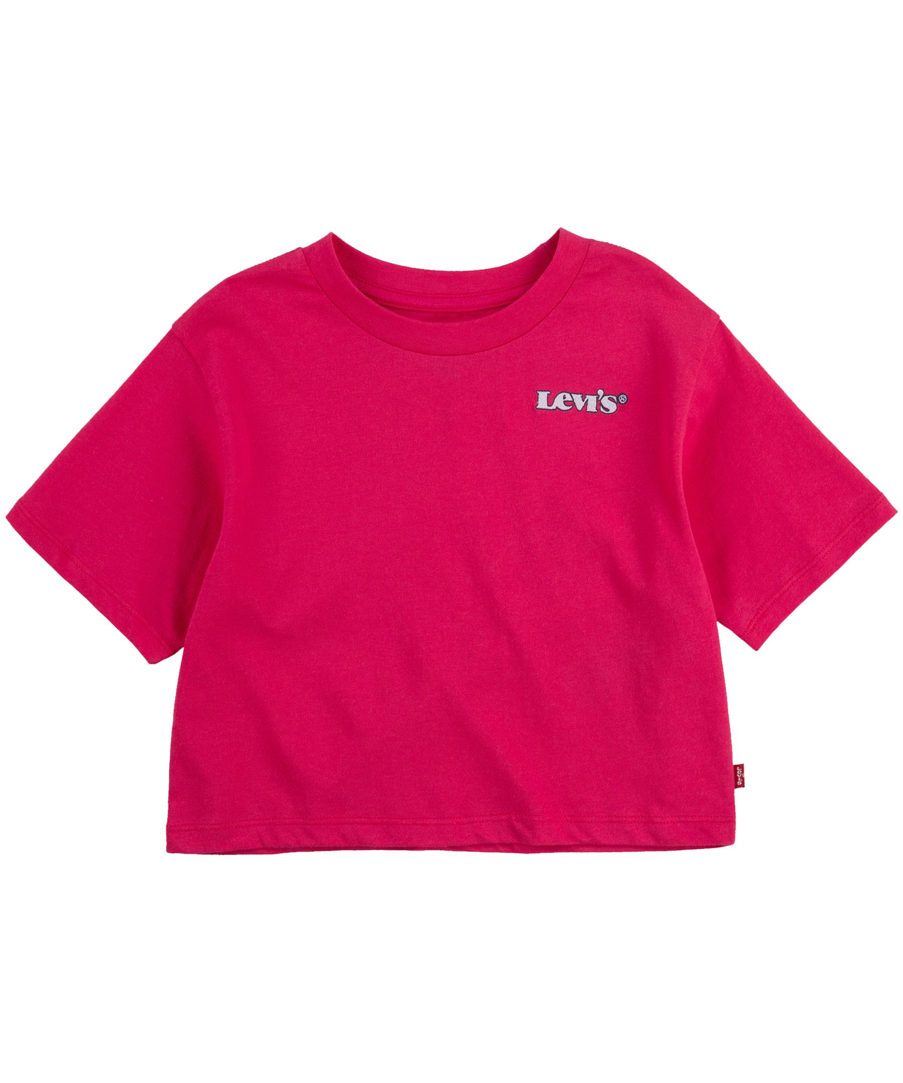 Levi's Girls' 7-16 Years HR Jordi Crew Neck Short Sleeve T Shirt - Red