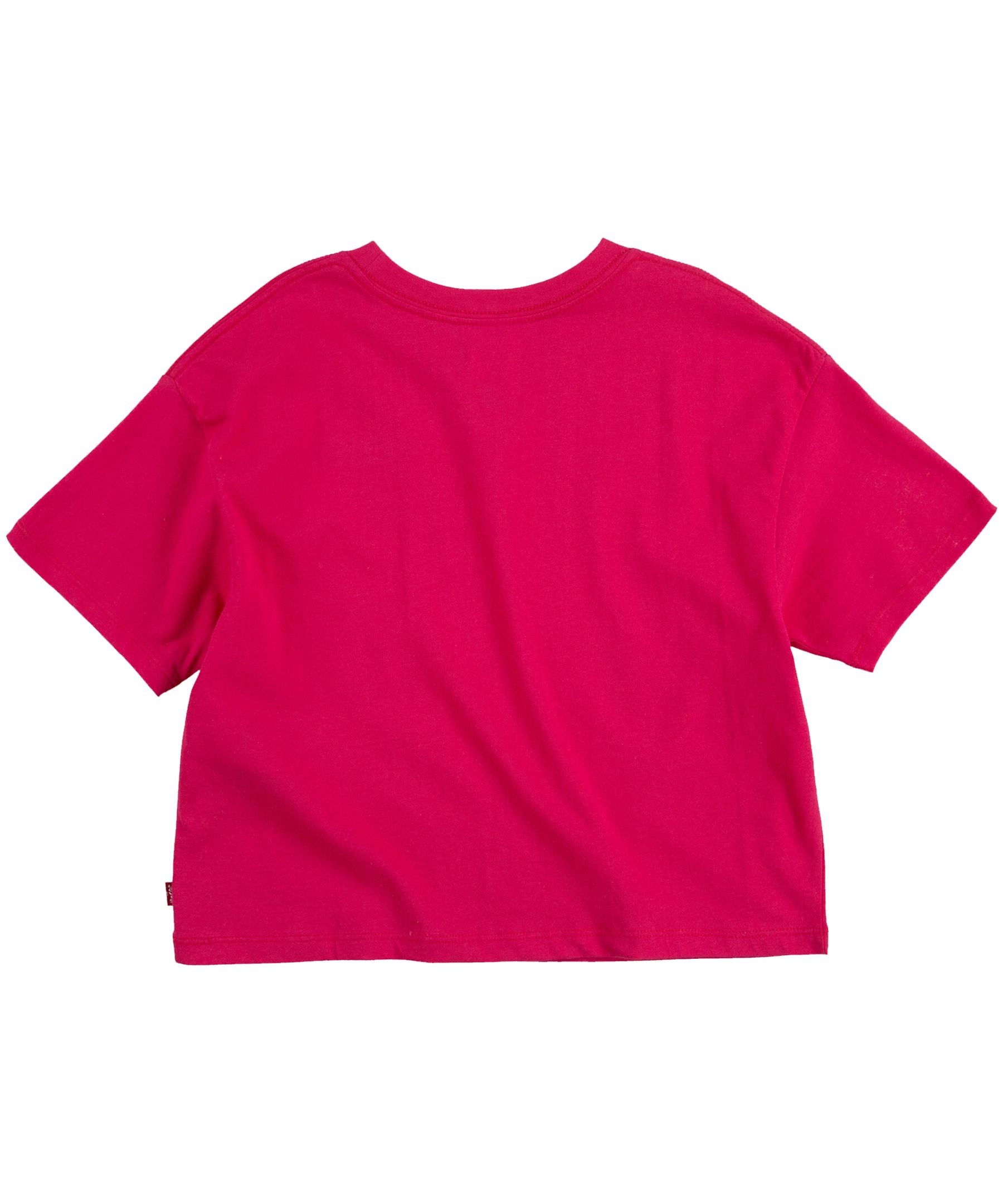 Levi's Girls' 7-16 Years HR Jordi Crew Neck Short Sleeve T Shirt - Red