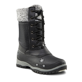 Baffin Girls' Youth Avery Winter Boots - Black Front_Three_Fourths_Angled_Right