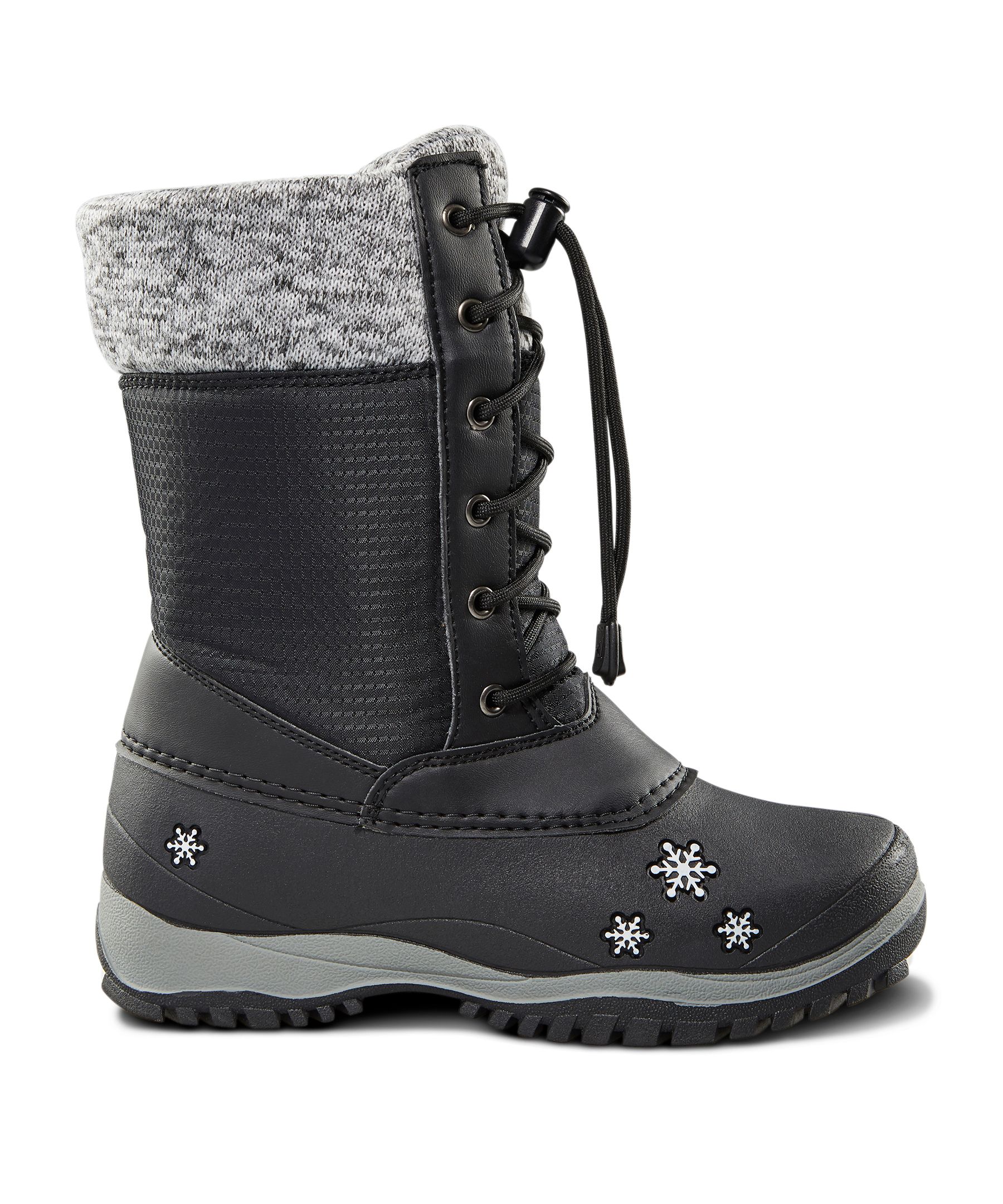 Baffin Girls Youth Avery Winter Boots Black Marks