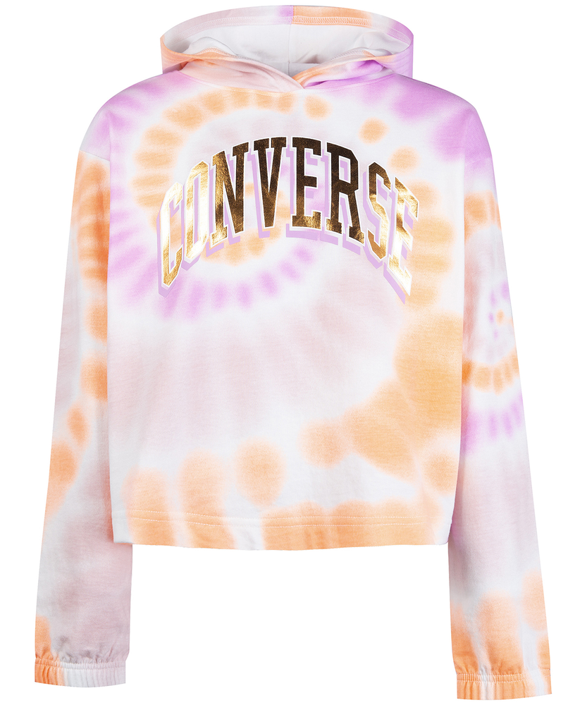 Converse crop discount top hoodie