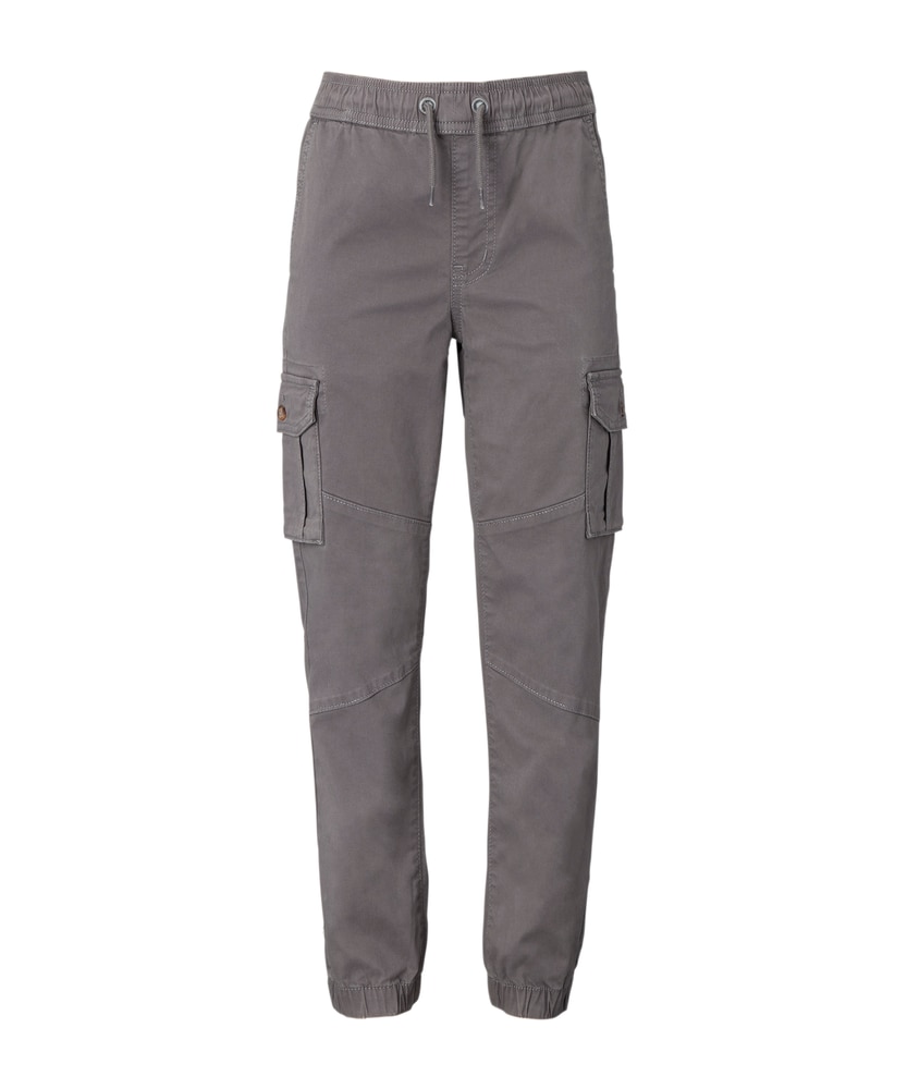 Joggers with Cargo-Type Pockets, for Boys - marl grey, Boys