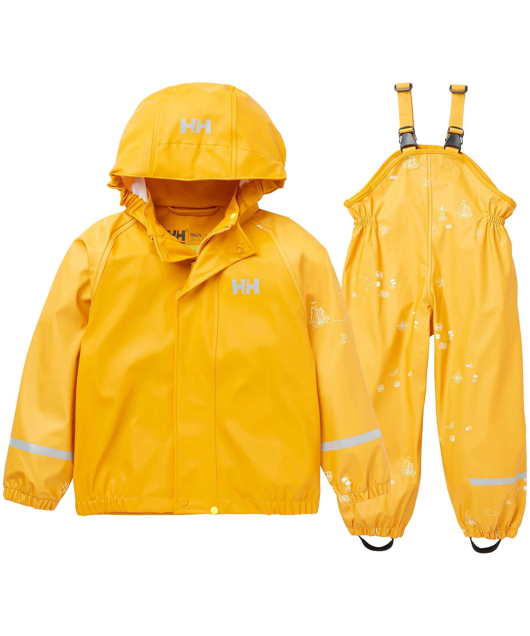 Set Pioggia Per Bambini Helly Hansen Bergen 2.0 - Giacca E Salopette Impermeabile Unisex, Tuta Completa