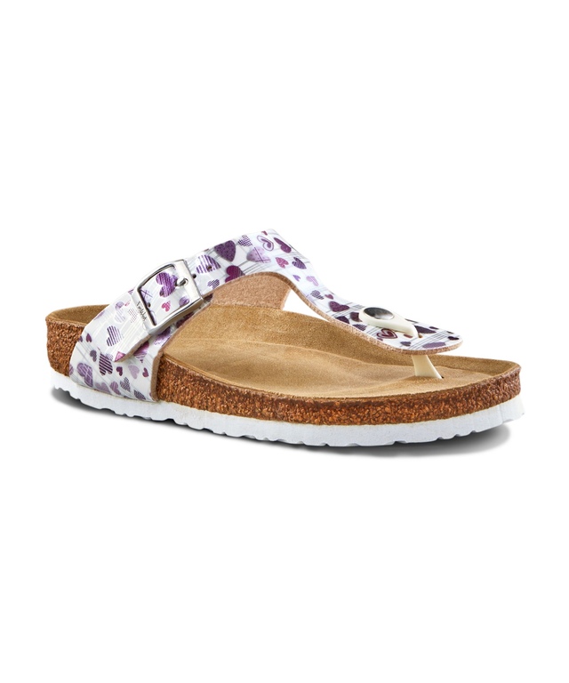 FarWest Girls' Youth Veron Cork Flip Flop Sandals