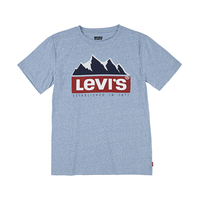 T-shirt à manches courtes unisexe à graphique de montagne pour enfants, Levi's Front_Flat
