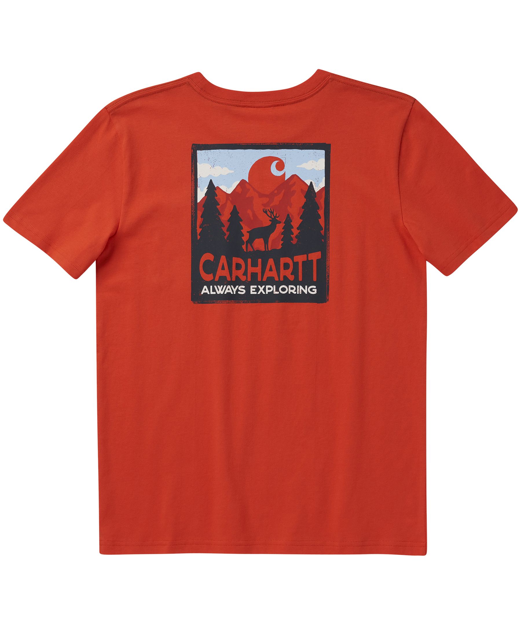 Carhartt Boys' 4-16 Years Graphic Outdoor Exploring Short Sleeve T Shirt