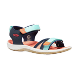 Keen Canada Kids' Unisex Verano Quick Dry Sandals Black Tie Dye Front_Three_Fourths_Angled_Right