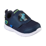 Skechers Boys' Toddler Comfy Flex 2.0 Dino-Vision Slip on Sneakers Front_Three_Fourths_Angled_Right