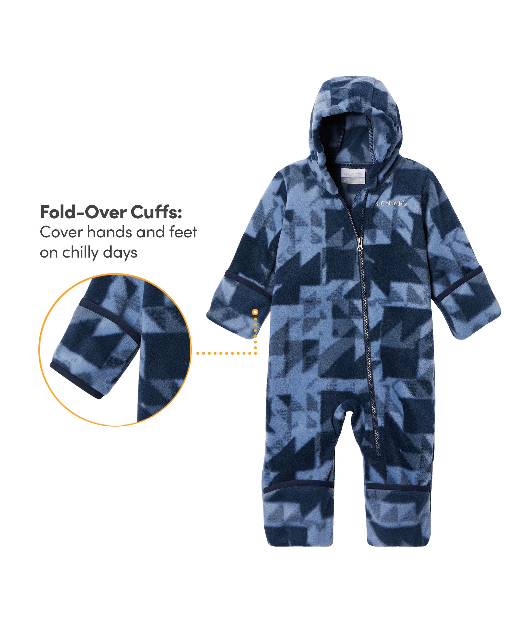 Columbia Baby Unisex 0-24 Months Snowtop II Bunting Onesie