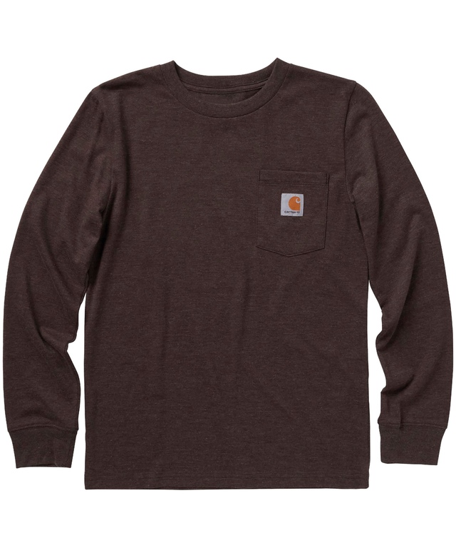 Carhartt Boys' 7-16 Years Moose Head Crewneck Long Sleeve Graphic T Shirt