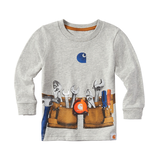 Carhartt Boys' Vehicle Graphic Long Sleeve T Shirt Front_Flat