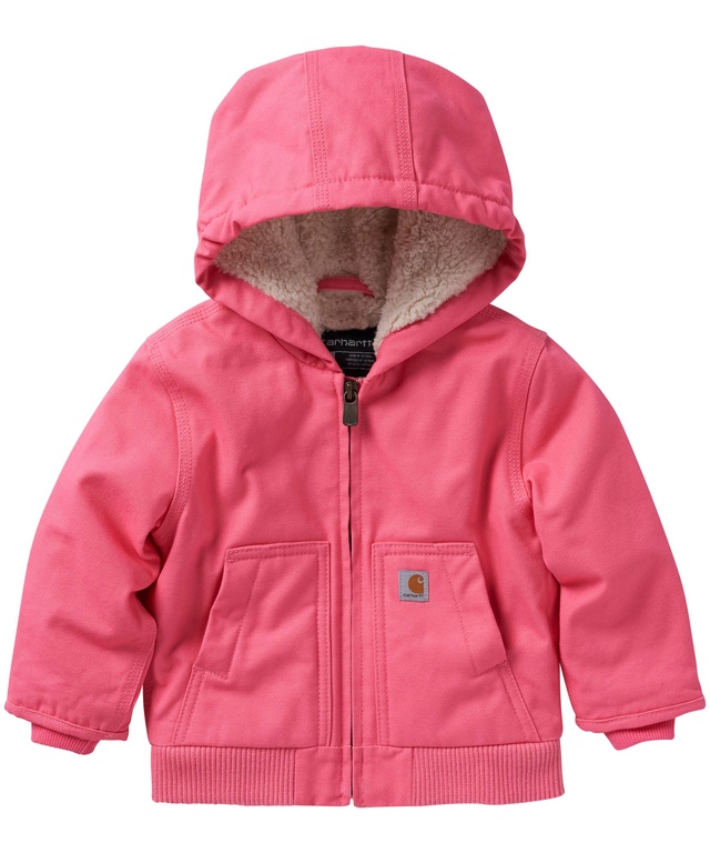 Carhartt Kids' Canvas Long Sleeve Insulated Hooded Jacket