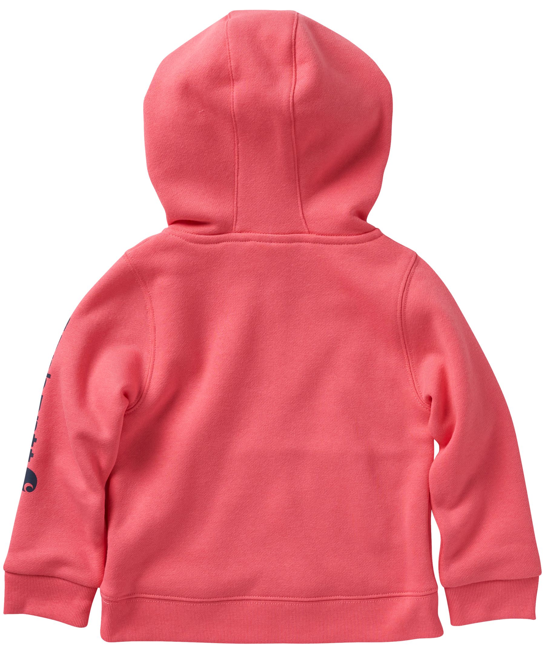 Carhartt Girls' 2-4 Years Graphic Logo Half Zip Hoodie Sweatshirt