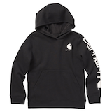 Chandail en molleton à capuche avec graphique logo pour garçons, 7 à 16 ans, Carhartt Front_Flat