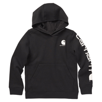 Carhartt Youth Unisex Logo Graphic Hoodie Sweatshirt Front_Flat