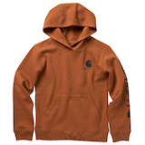 Chandail en molleton à capuche avec graphique logo pour garçons, 7 à 16 ans, Carhartt Front_Flat
