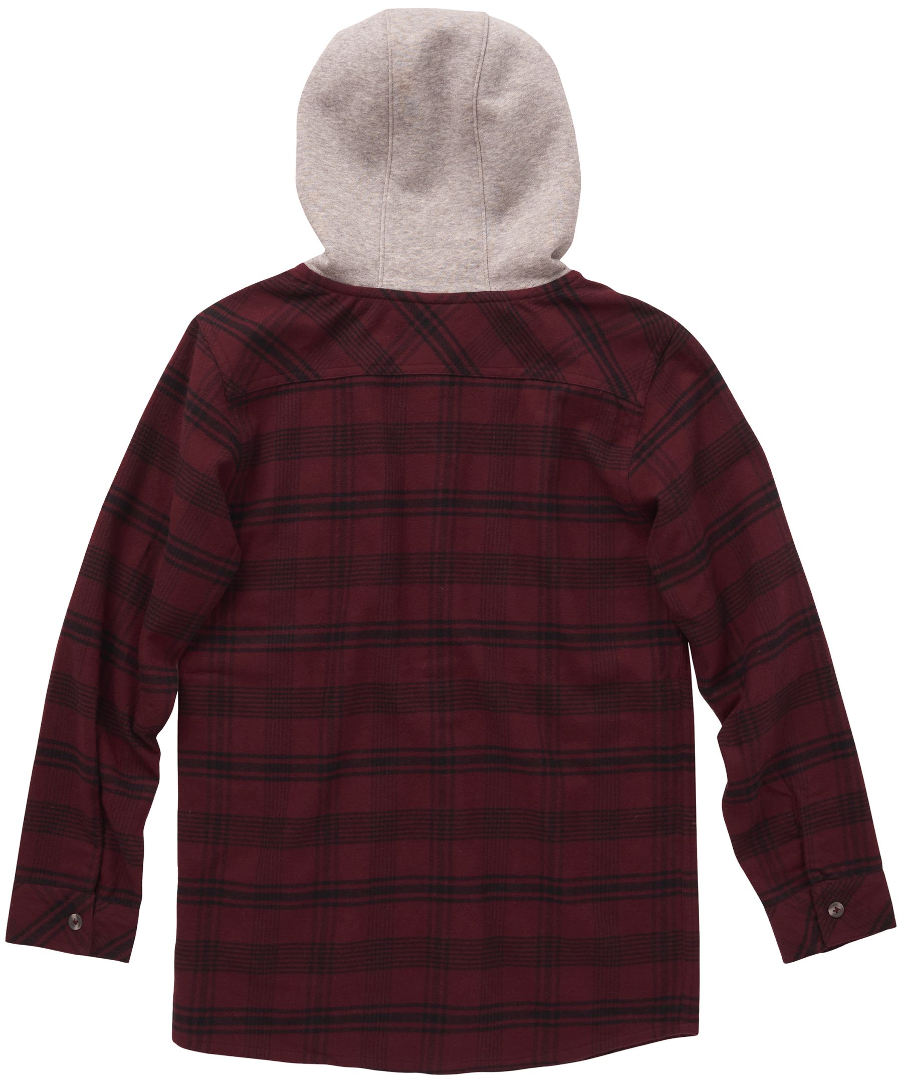 Boys hooded hotsell flannel shirt