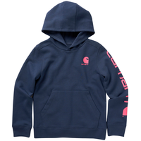 Sweat à capuche graphique en molleton à manches longues pour enfants, Carhartt Front_Flat