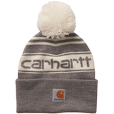 Carhartt Unisex Child/Toddler Pom Pom Knit Toque Hat Front_Flat
