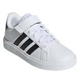 Chaussures de sport unisexes pour enfants d'âge préscolaire, Grand Court&nbsp;2.0, adidas Front_Three_Fourths_Angled_Right