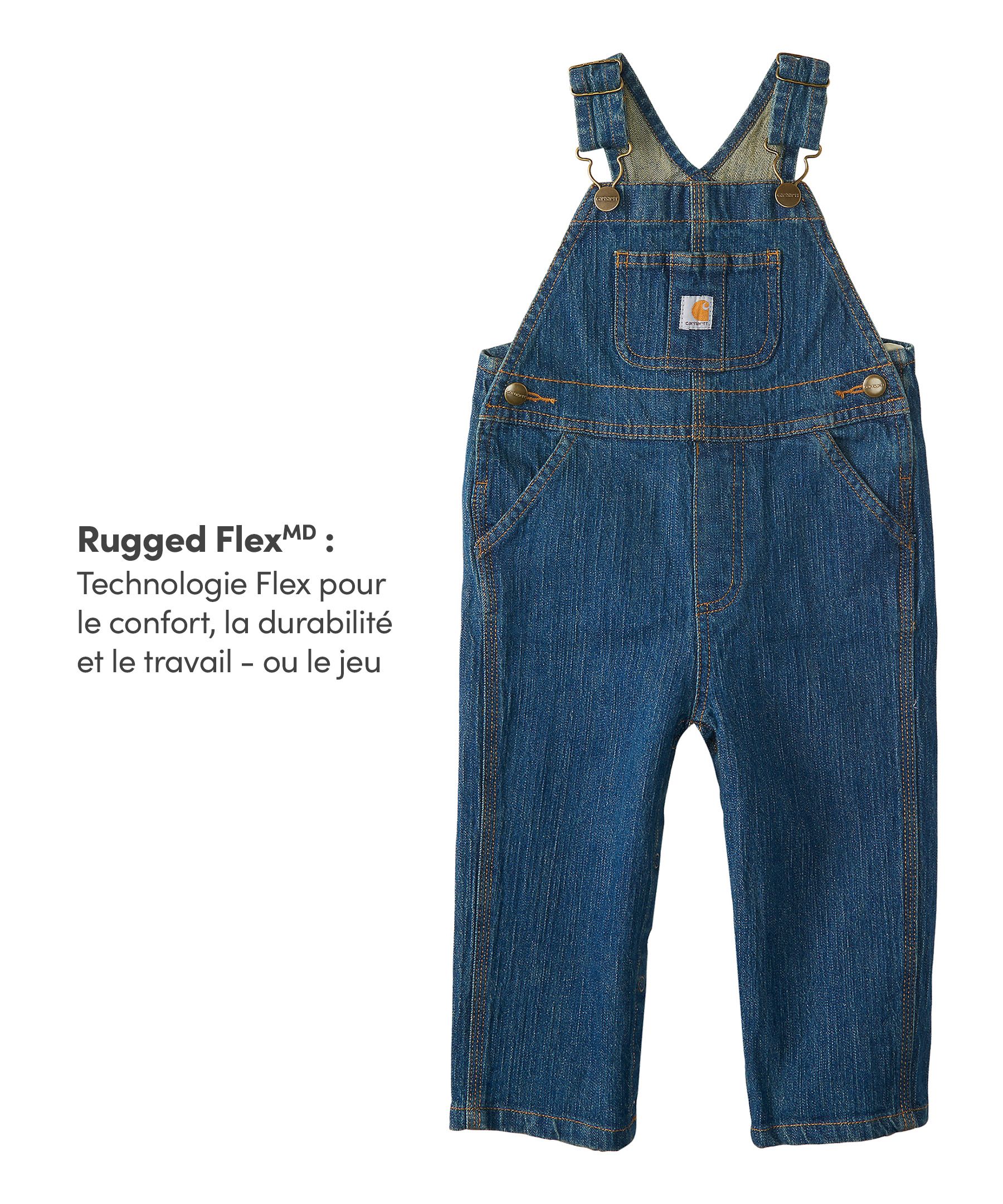 Salopette ample en toile Carhartt pour bébé de 0 à 24 mois