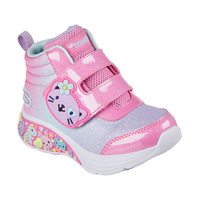 Skechers Boys' Toddler Lil' Dreamer Mid Top Sneakers - Pink Front_Three_Fourths_Angled_Right
