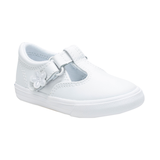 Girls' Toddler Daphne Velcro Strap Leather Shoes Front_Three_Fourths_Angled_Right