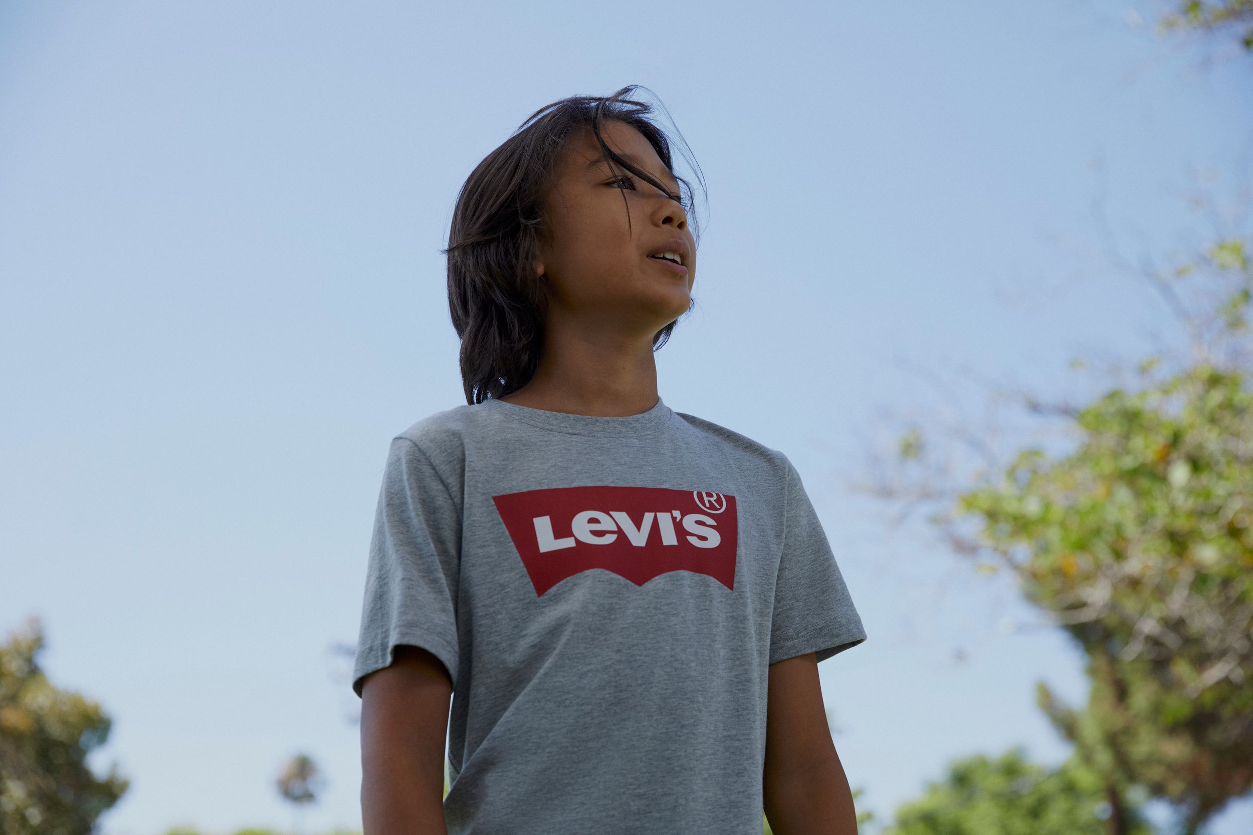 T-shirt à manches courtes avec graphique d'ailes de chauve-souris pour garçons, Levi's