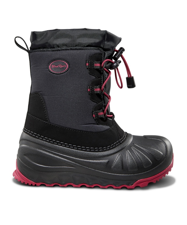 WindRiver Youth Golden IceFX Winter Boots Black/Pink Marks
