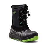 WindRiver Youth Golden IceFX Winter Boots - Black/Green Front_Three_Fourths_Angled_Right