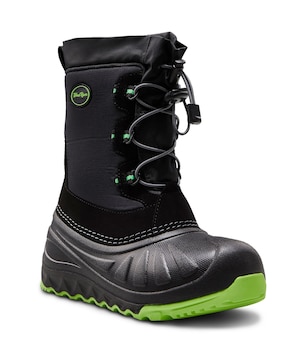 WindRiver Youth Golden IceFX Winter Boots - Black/Green